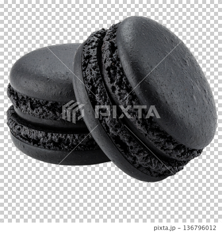 黒いマカロン 136796012