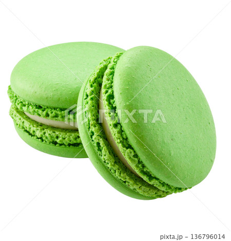 黄緑色のマカロン 136796014