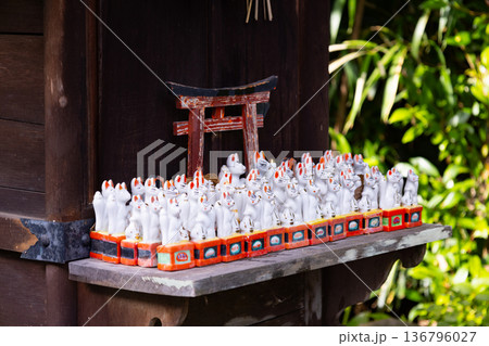 城山稲荷神社の狐 城山稲荷神社の狐 136796027