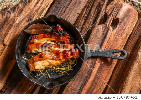 チキンステーキ Grilled chicken steak  136797452