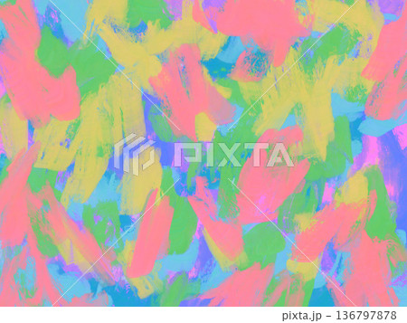 油絵の具風抽象的なペイント 136797878