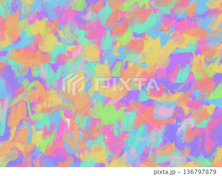 油絵の具風抽象的なペイント 136797879