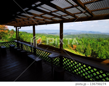 秋の奈良県山辺郡山添村 ひつじの花束 Coffeeテラスからの展望 秋の奈良県山辺郡山添村 ひつじの花束 Coffeeテラスからの展望 136798274