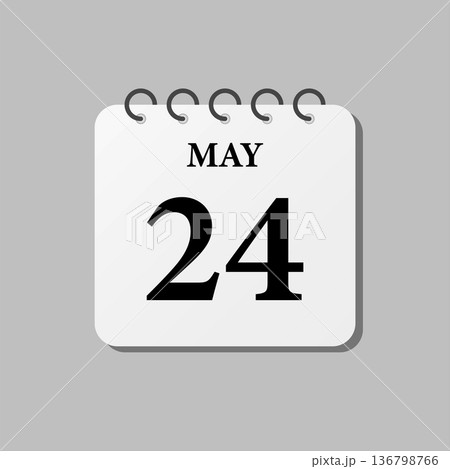 Icon page calendar day - 24 May 136798766