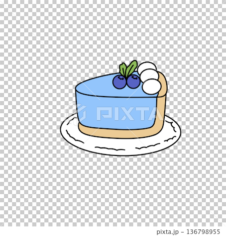 A blueberry cheesecake with blueberries on top A blueberry cheesecake with blueberries on top 136798955