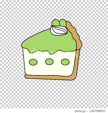 A green cake with a frog on top 136799693