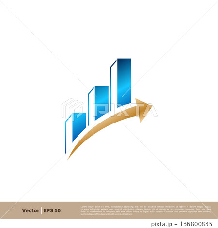 Stock Exchange Logo Template Illustration Design. Vector EPS 10. 136800835