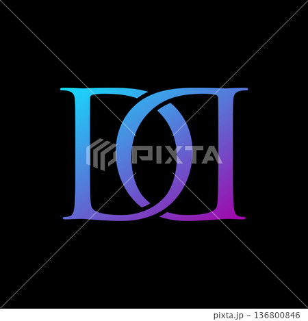 Letter D D Initial Vector Logo Template 136800846