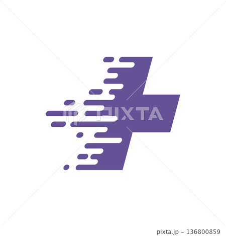 Health Care Fast Cross Icon Vector Logo Template Health Care Fast Cross Icon Vector Logo Template 136800859