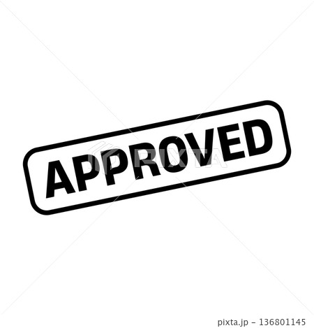 Approved Stamp. Approved Square Sign Approved Stamp. Approved Square Sign 136801145