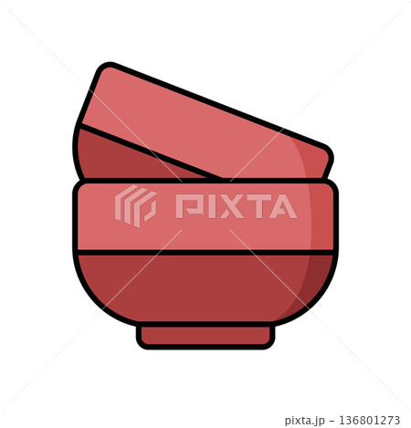 Bowl Icon Vector Design 136801273