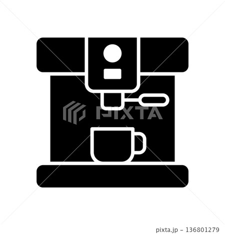 Coffee Maker Icon Vector Design 136801279