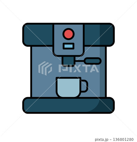 Coffee Maker Icon Vector Design 136801280