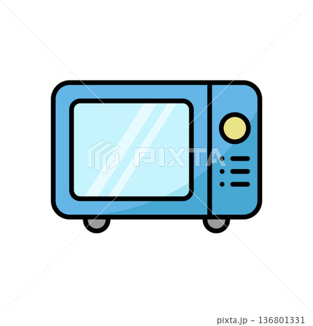 Microwave Icon Vector Design Illustration 136801331