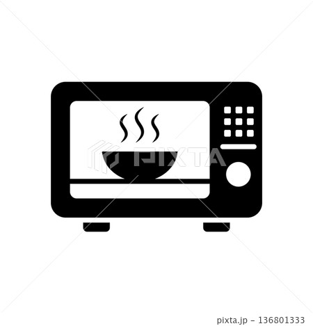 Microwave Icon Vector Design Illustration 136801333
