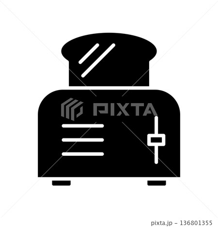 Toaster Icon Vector Design Illustration 136801355