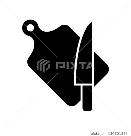 Cutting Board Icon Vector Design Illustration 136801383