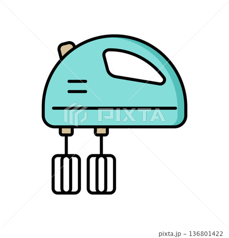Hand Mixer Icon Vector Design Hand Mixer Icon Vector Design 136801422