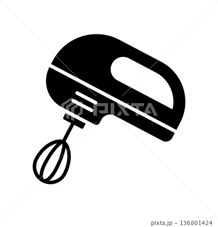 Hand Mixer Icon Vector Design Hand Mixer Icon Vector Design 136801424