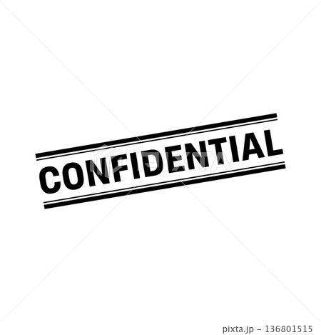 Confidential Stamp, Confidential Square Sign Confidential Stamp, Confidential Square Sign 136801515