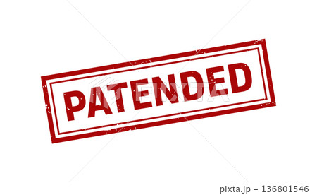 Patended Stamp,Patended Grunge Square Sign 136801546
