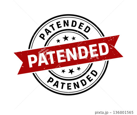 Patended Stamp,Patended Grunge Round Sign With Ribbon Patended Stamp,Patended Grunge Round Sign With Ribbon 136801565