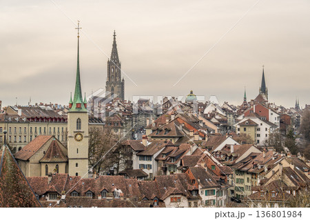 Skyline of Bern Old City. Switzerland Skyline of Bern Old City. Switzerland 136801984