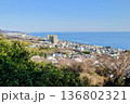 曽我丘陵から望む湘南の海と街並み 136802321