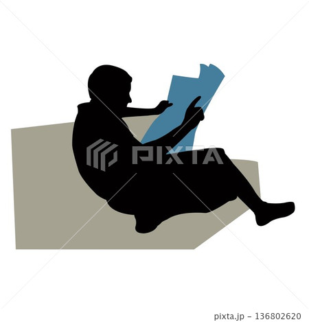 a man body silhouette vector 136802620