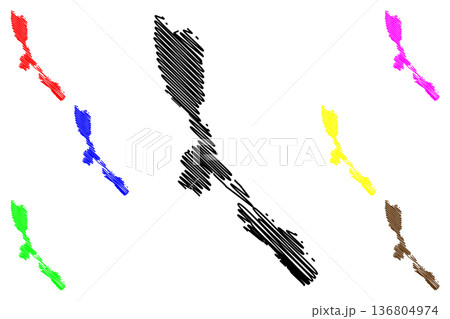 Losinj island (Republic of Croatia, Dalmatian Archipielago, Adriatic Sea) map vector illustration, scribble sketch Losinj map Losinj island (Republic of Croatia, Dalmatian Archipielago, Adriatic Sea) map vector illustration, scribble sketch Losinj map 136804974