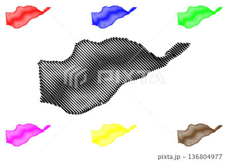 Lulu island (Canada, British Columbia Province, North America) map vector illustration, scribble sketch Lulu map Lulu island (Canada, British Columbia Province, North America) map vector illustration, scribble sketch Lulu map 136804977