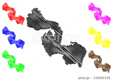 Otteroy island (Kingdom of Norway) map vector illustration, scribble sketch Otteroy map Otteroy island (Kingdom of Norway) map vector illustration, scribble sketch Otteroy map 136805339