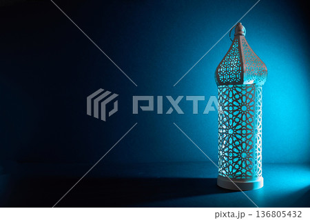Ramadan kareem fanous lamp illuminating islamic holiday celebration Ramadan kareem fanous lamp illuminating islamic holiday celebration 136805432