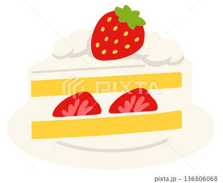 苺のショートケーキ 136806068