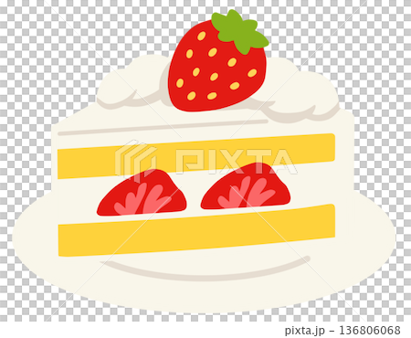 苺のショートケーキ 136806068