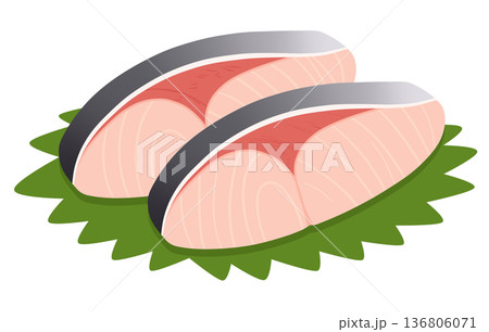 ブリの切り身 136806071