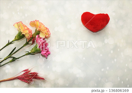 Beautiful flowers and butterflies on a light background.Abstract floral composition, still life, spring background or banner, holiday concept. Card for Mother's Day, Women's Day, Happy Birthday, Beautiful flowers and butterflies on a light background.Abstract floral composition, still life, spring background or banner, holiday concept. Card for Mother's Day, Women's Day, Happy Birthday, 136806169