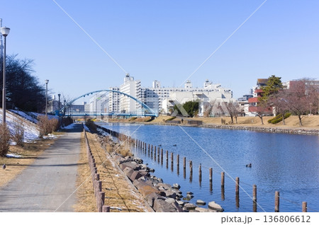 東京都江戸川区旧中川沿い2026年2月 東京都江戸川区旧中川沿い2026年2月 136806612