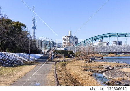 東京都江戸川区旧中川沿い2026年2月 東京都江戸川区旧中川沿い2026年2月 136806615