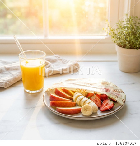 エコラップフルーツ・明るい朝光 136807917