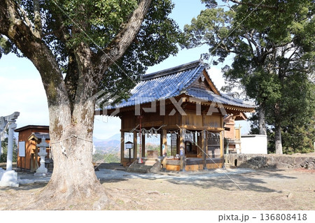 「荒城の月」のモデル・岡城跡　本丸跡（大分県竹田市） 136808418