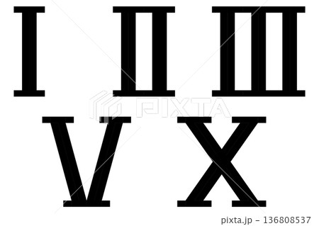 ローマ数字原形 136808537