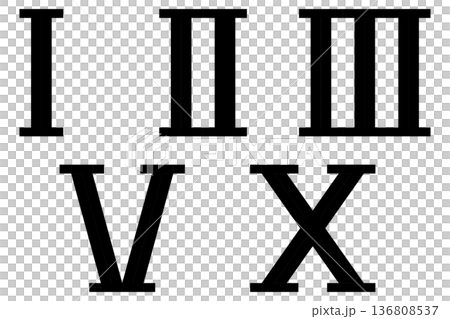 ローマ数字原形 136808537
