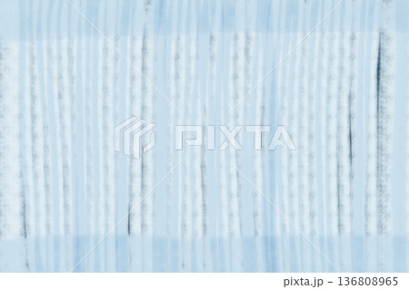 イラスト素材：かすれた水色の縦縞スライド（横） 136808965