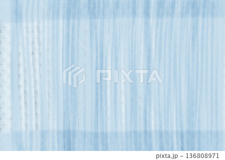イラスト素材：かすれた水色の縦縞スライド（横） 136808971