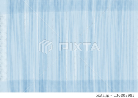 イラスト素材：かすれた水色の縦縞スライド（横） 136808983