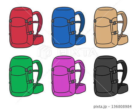 小屋泊などで使いやすい中型バックパック 136808984