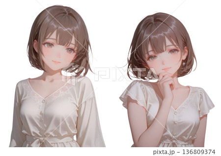 かわいい女性 136809374