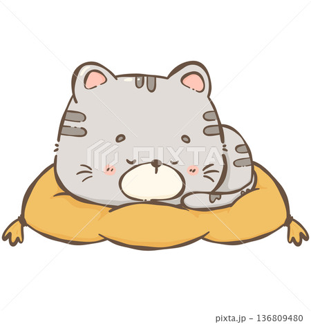 Little gray cat 136809480