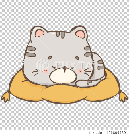 Little gray cat 136809480